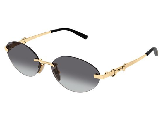 Sunglasses Gucci Woman GG2051S002-GOLD-GOLD-GREY58 - GG2051S002-GOLD-GOLD-GREY58